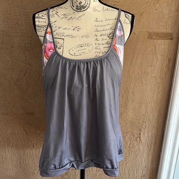 CowCow Womens Lined Up Tankini Top with Panty Swimwear Set 3XL - Picture 4 of 11